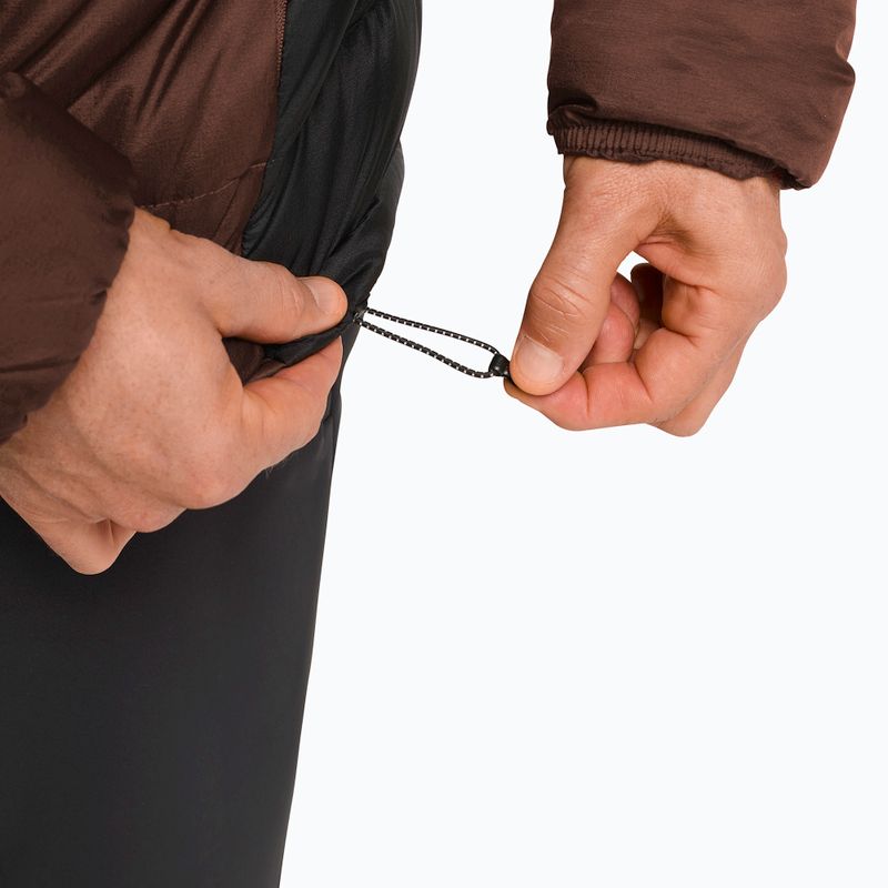 Geacă cu puf pentru bărbați Jack Wolfskin Nebelhorn Down Hoody hot choc 6