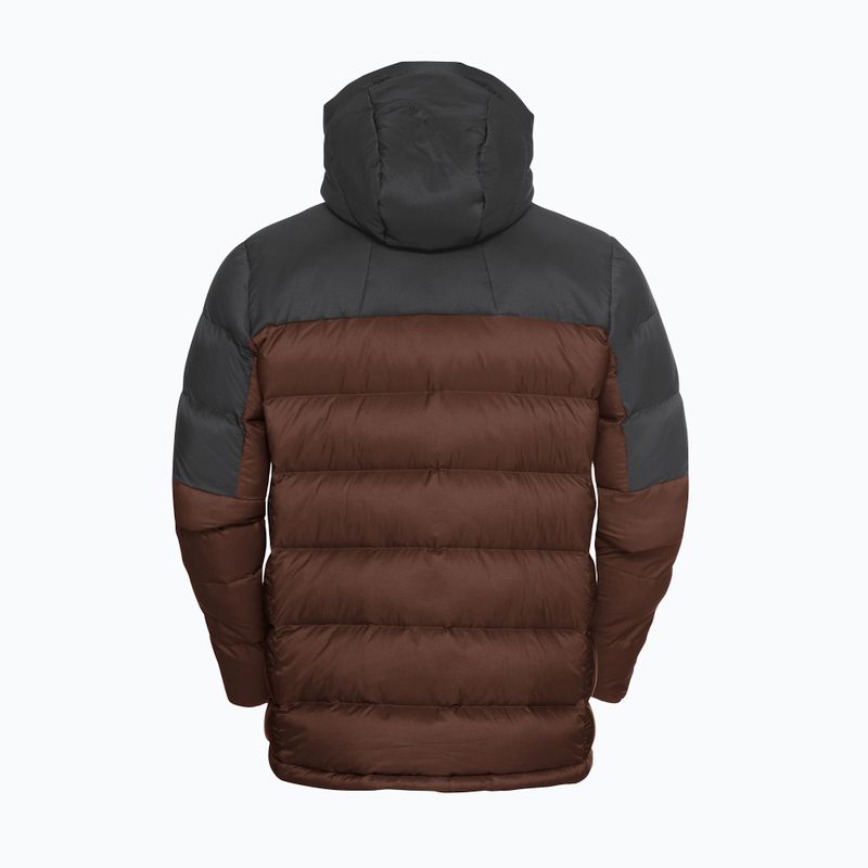 Geacă cu puf pentru bărbați Jack Wolfskin Nebelhorn Down Hoody hot choc 8