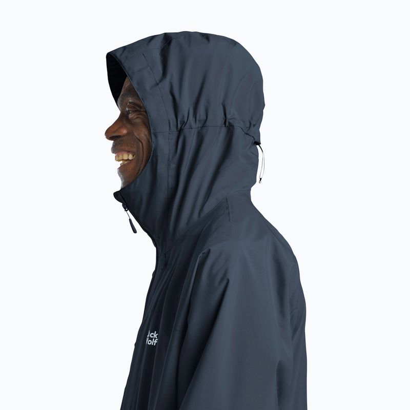 Geacă de ploaie pentru bărbați Jack Wolfskin Tempest 2l midnight sky 4
