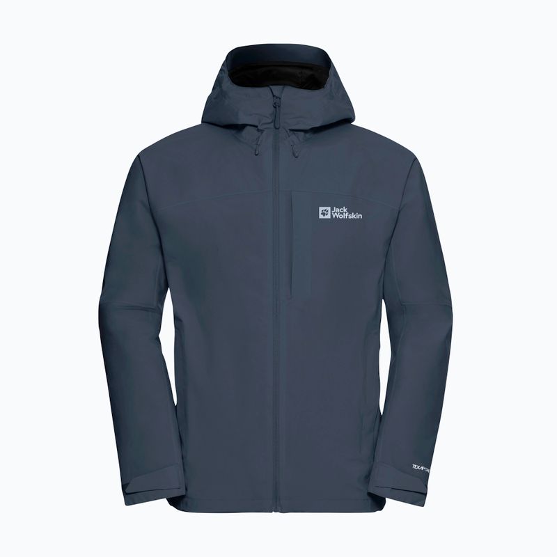 Geacă de ploaie pentru bărbați Jack Wolfskin Tempest 2l midnight sky 8