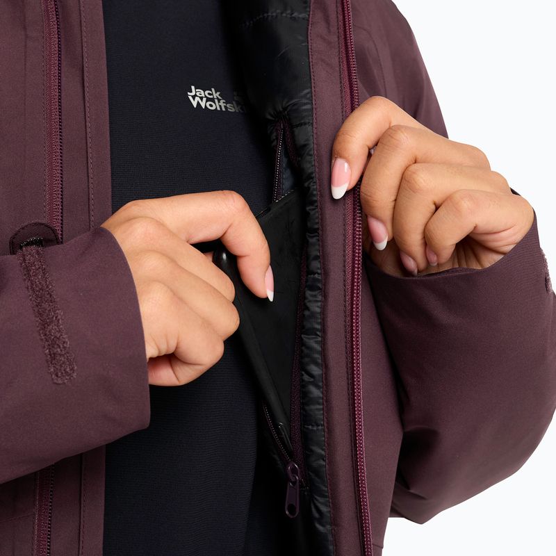 Geacă de ploaie pentru femei Jack Wolfskin Heidelstein Ins amaranth 4