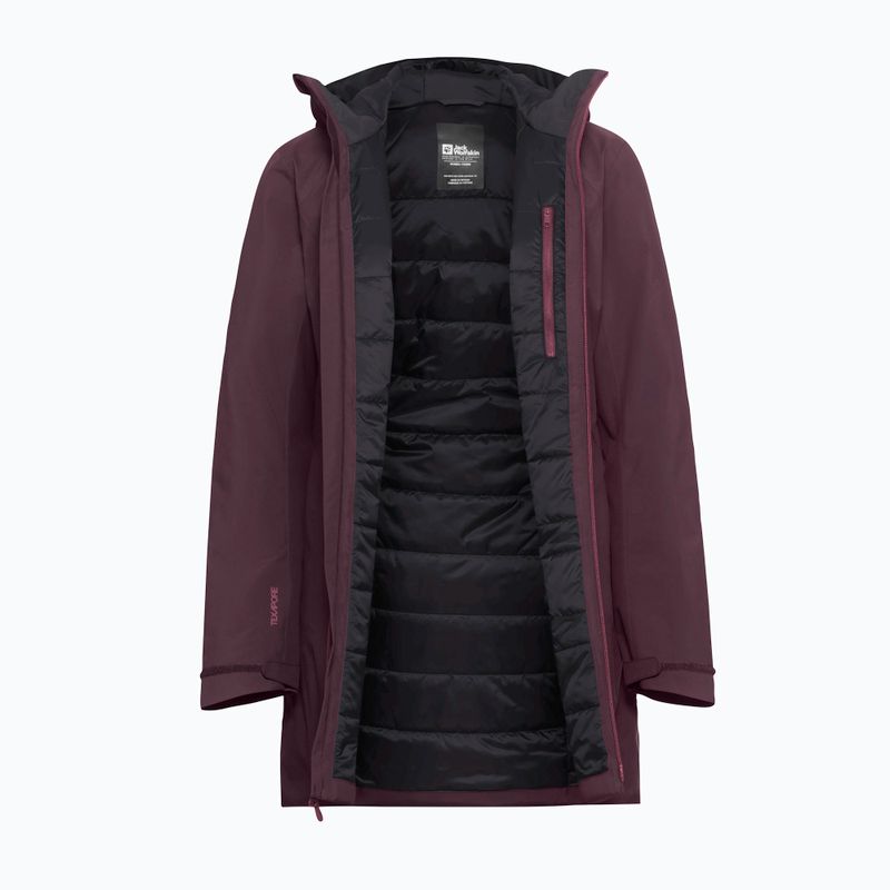 Geacă de ploaie pentru femei Jack Wolfskin Heidelstein Ins amaranth 9