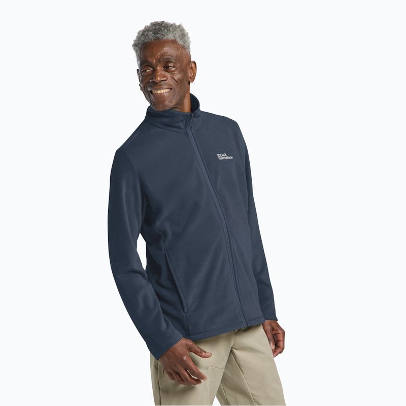 Hanorac polar pentru bărbați Jack Wolfskin Taunus Fz midnight sky