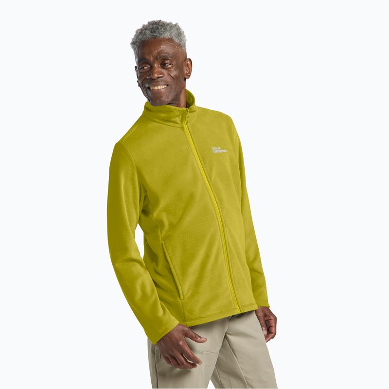Hanorac polar pentru bărbați Jack Wolfskin Taunus Fz chartreuse