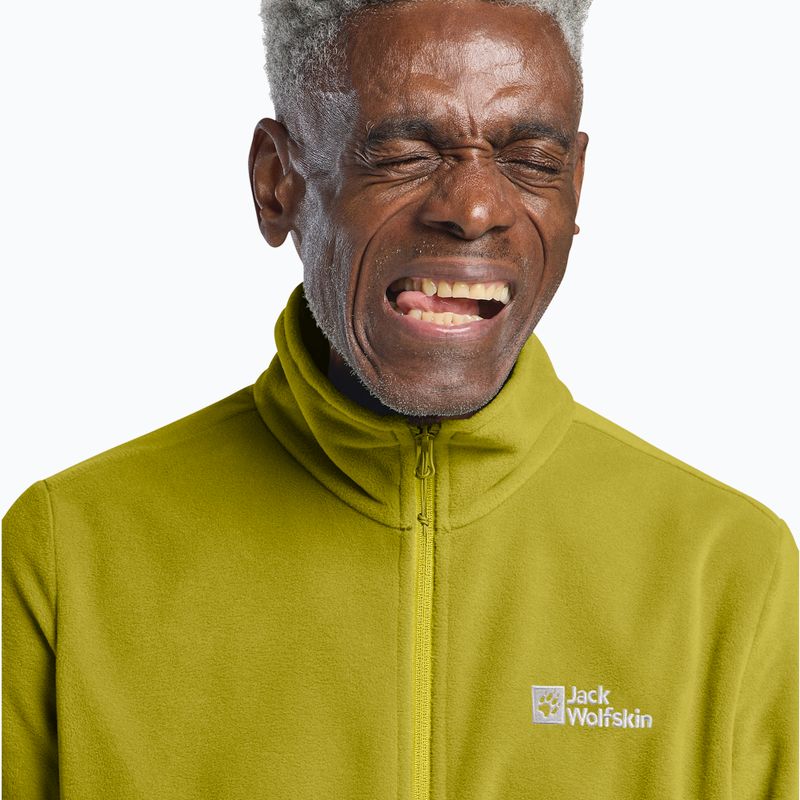 Hanorac polar pentru bărbați Jack Wolfskin Taunus Fz chartreuse 4