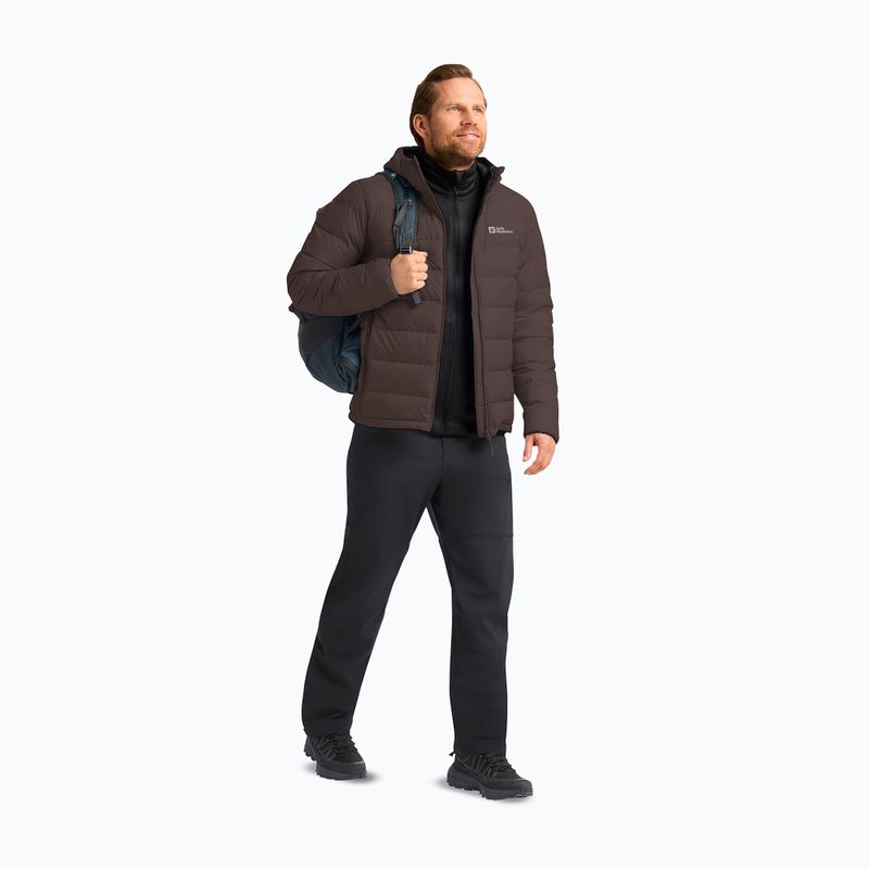 Geacă cu puf pentru bărbați Jack Wolfskin Ather Down Hoody peat 2
