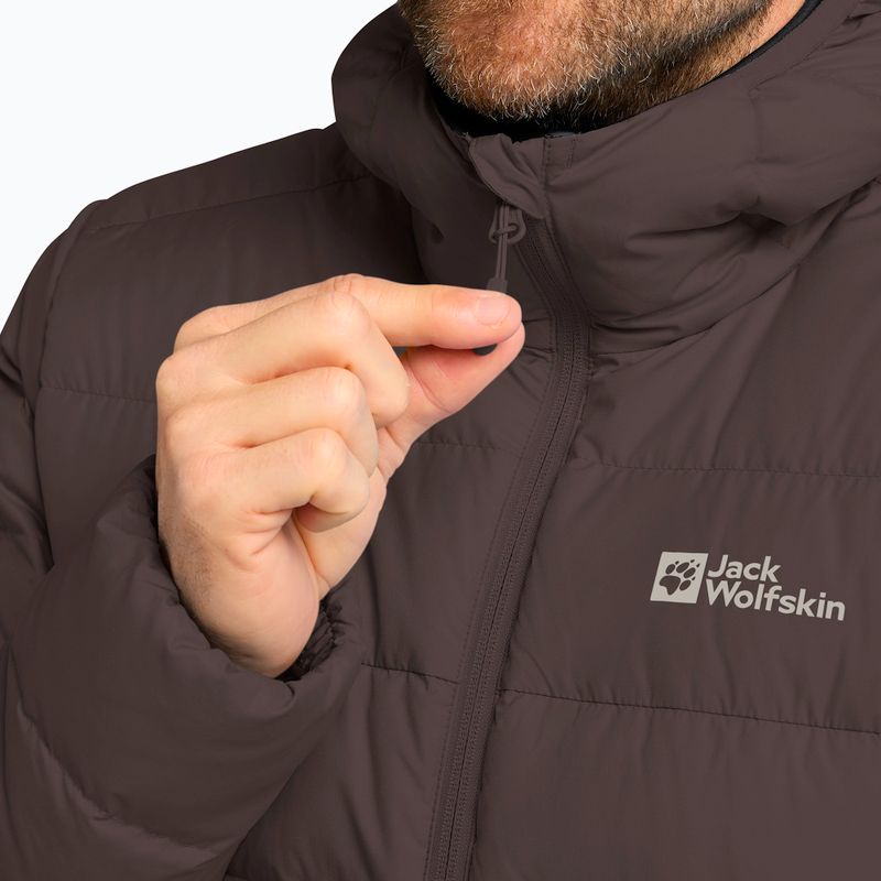 Geacă cu puf pentru bărbați Jack Wolfskin Ather Down Hoody peat 4