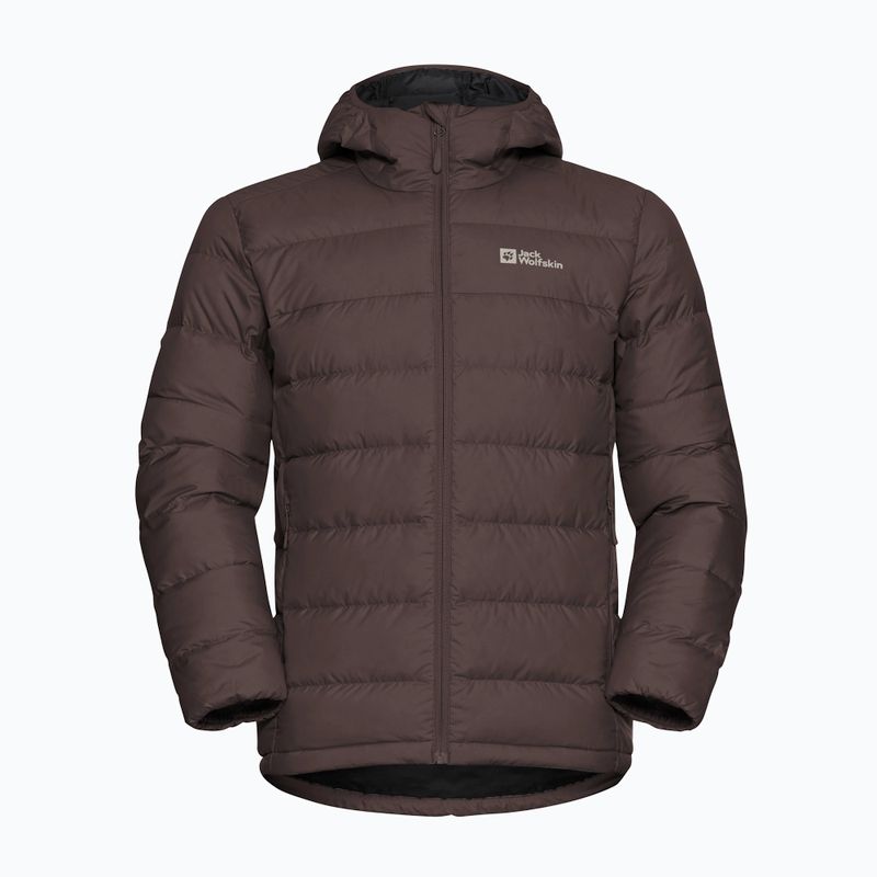 Geacă cu puf pentru bărbați Jack Wolfskin Ather Down Hoody peat 7
