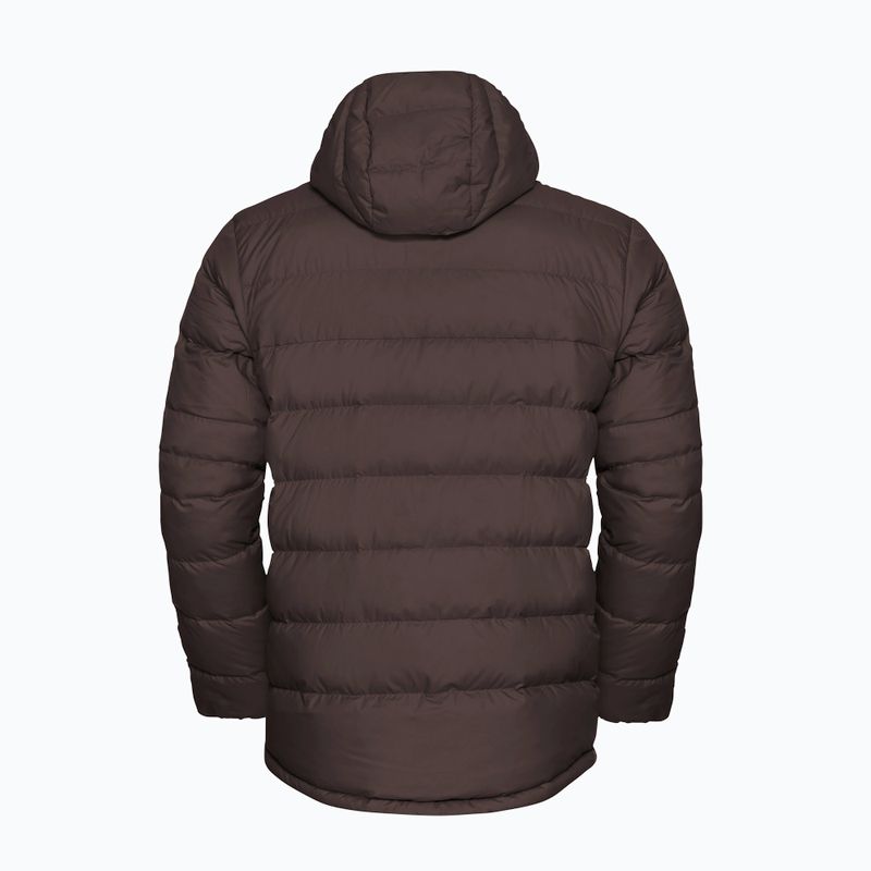 Geacă cu puf pentru bărbați Jack Wolfskin Ather Down Hoody peat 8