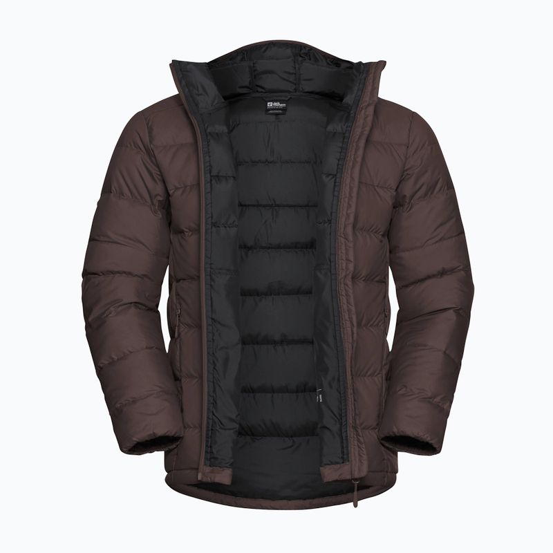 Geacă cu puf pentru bărbați Jack Wolfskin Ather Down Hoody peat 9