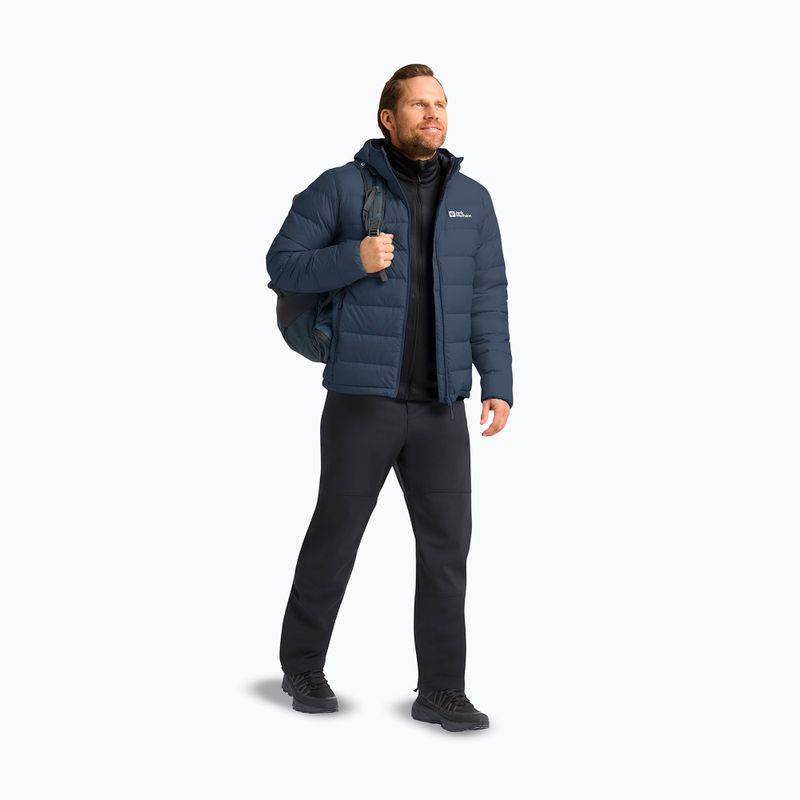 Geacă cu puf pentru bărbați Jack Wolfskin Ather Down Hoody midnight sky/dark navy 2