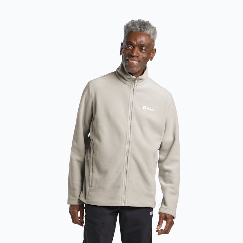 Bluză fleece pentru bărbați Jack Wolfskin Winterstein Fz pale sand