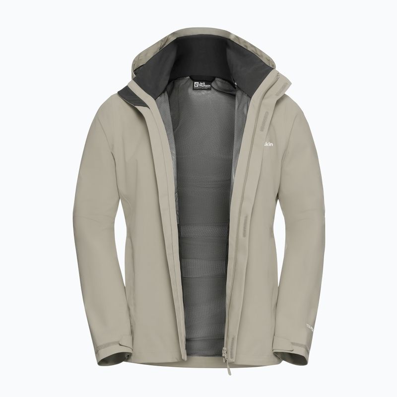 Geacă de ploaie pentru bărbați Jack Wolfskin Trailtime 2L linen 9