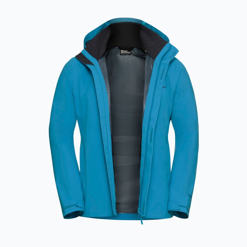 Geacă de ploaie pentru bărbați Jack Wolfskin Trailtime 2L aurora blue 9