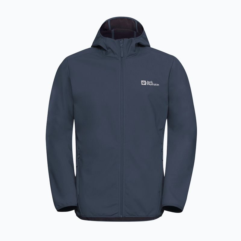 Jacheta softshell pentru bărbați Jack Wolfskin Bornberg Hoody midnight sky 6