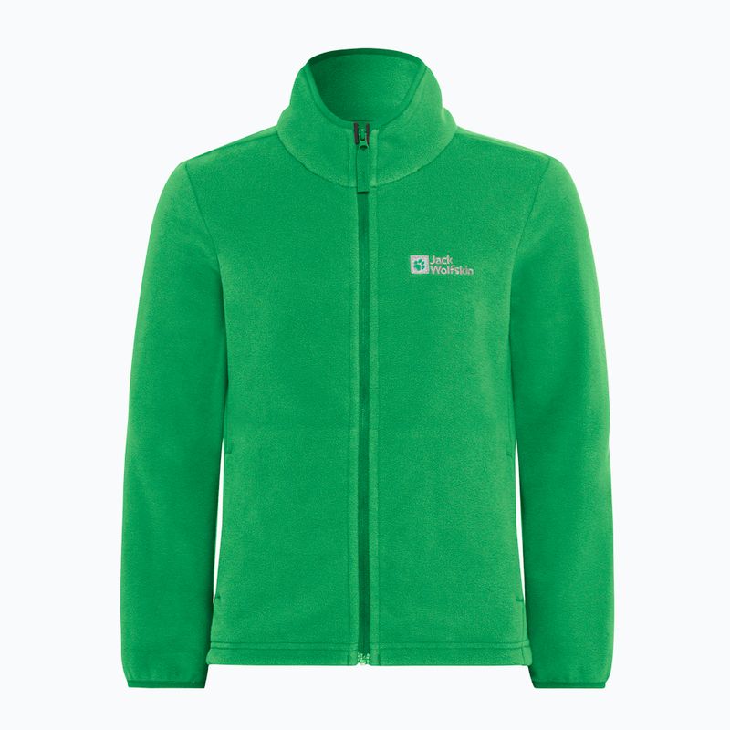 Hanorac fleece pentru copii Jack Wolfskin Taunus mystic green