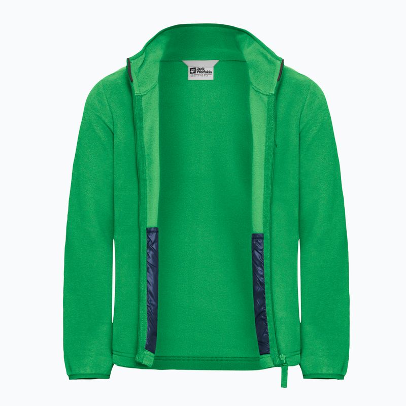 Hanorac fleece pentru copii Jack Wolfskin Taunus mystic green 3