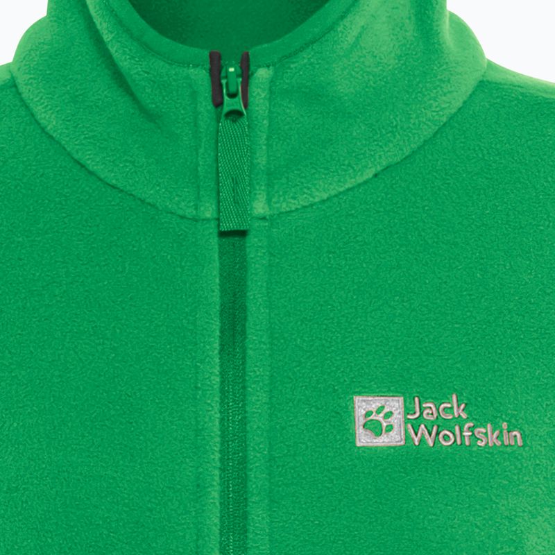 Hanorac fleece pentru copii Jack Wolfskin Taunus mystic green 4