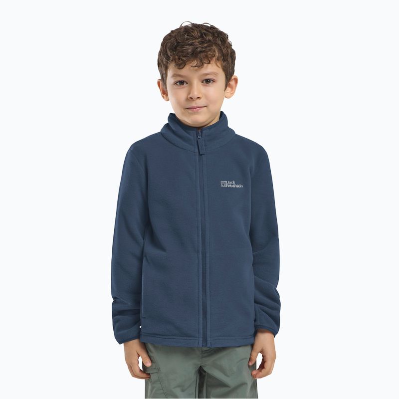 Hanorac fleece pentru copii Jack Wolfskin Taunus midnight sky 7