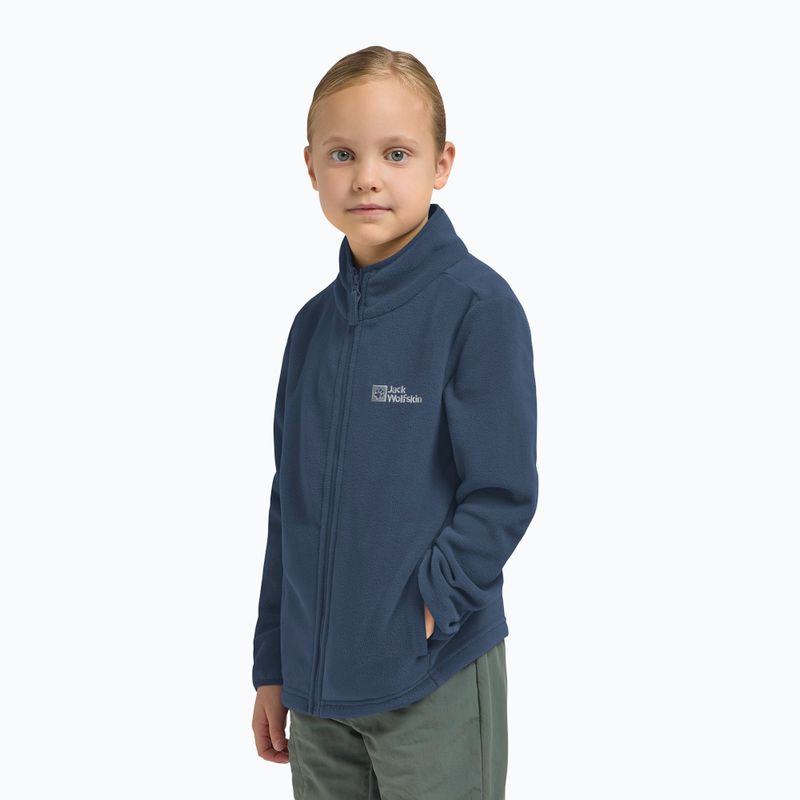 Hanorac fleece pentru copii Jack Wolfskin Taunus midnight sky 9