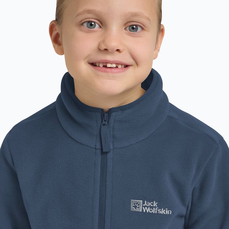 Hanorac fleece pentru copii Jack Wolfskin Taunus midnight sky 11