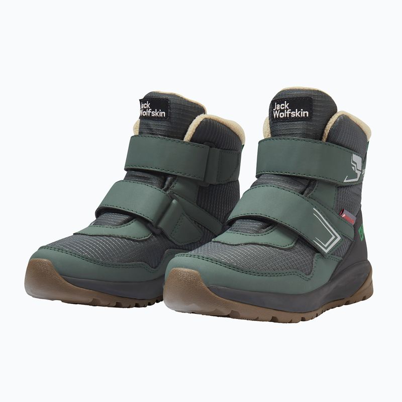 Încălțăminte pentru copii Jack Wolfskin Polar Bear-B Texapore Mid Vc mystic green 3