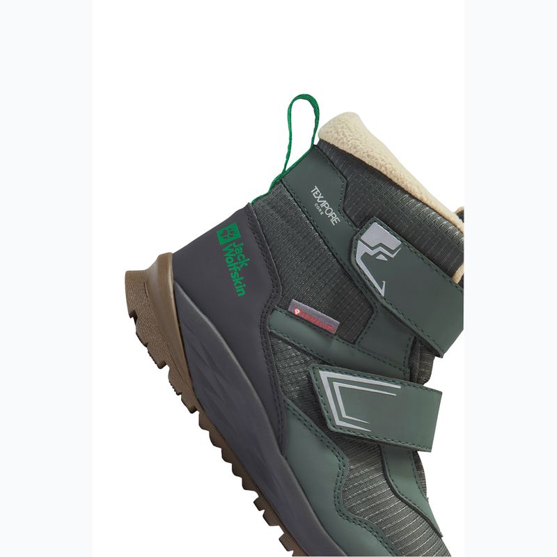 Încălțăminte pentru copii Jack Wolfskin Polar Bear-B Texapore Mid Vc mystic green 8