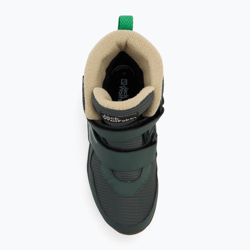 Încălțăminte pentru copii Jack Wolfskin Polar Bear-B Texapore Mid Vc mystic green 5