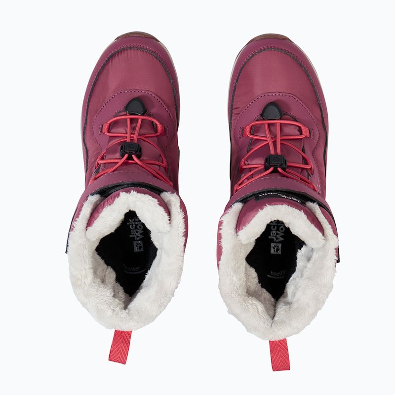 Încălțăminte pentru copii Jack Wolfskin Polar Bear-G Texapore High Vc raisin 5