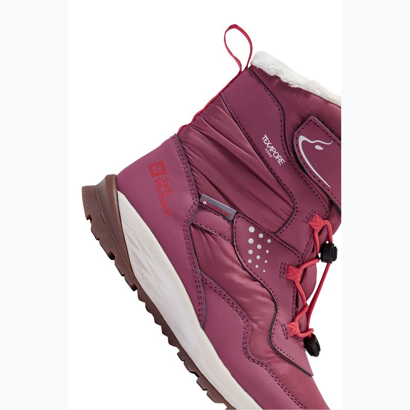 Încălțăminte pentru copii Jack Wolfskin Polar Bear-G Texapore High Vc raisin 8