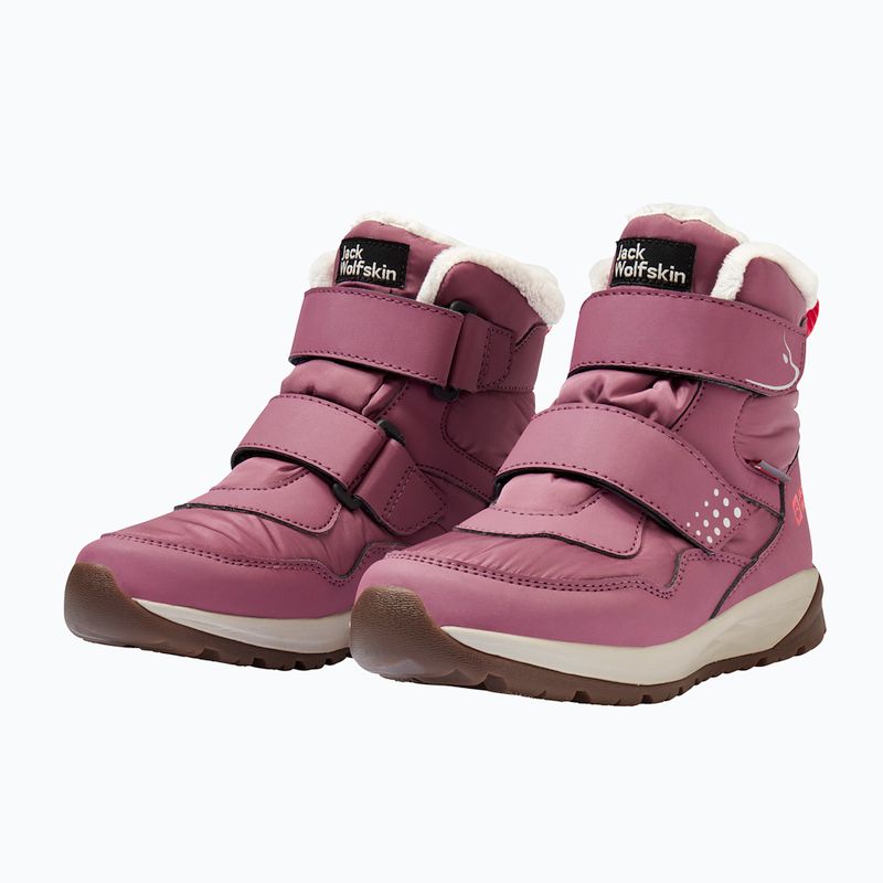 Încălțăminte pentru copii Jack Wolfskin Polar Bear-B Texapore Mid Vc raisin 3