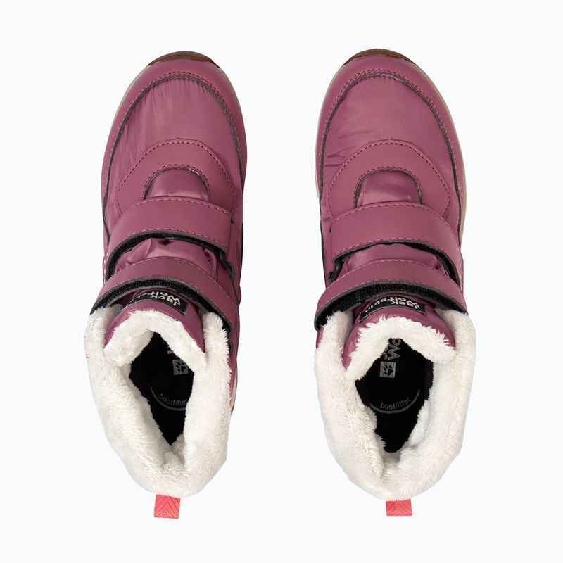 Încălțăminte pentru copii Jack Wolfskin Polar Bear-B Texapore Mid Vc raisin 5