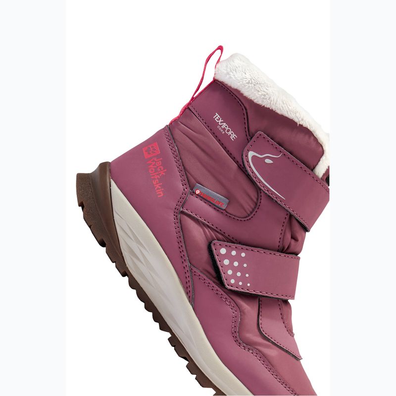 Încălțăminte pentru copii Jack Wolfskin Polar Bear-B Texapore Mid Vc raisin 8