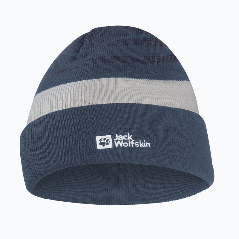 Căciulă de iarnă pentru copii Jack Wolfskin Stripy Knit midnight sky
