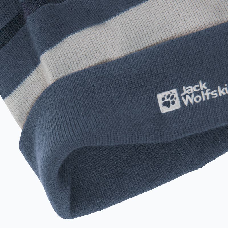 Căciulă de iarnă pentru copii Jack Wolfskin Stripy Knit midnight sky 6