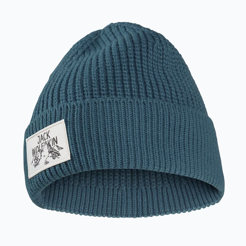 Căciulă de iarnă Jack Wolfskin Badge aluminium blue