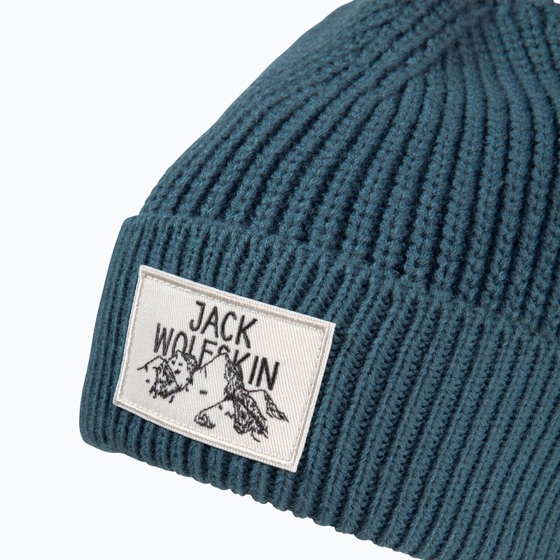 Căciulă de iarnă Jack Wolfskin Badge aluminium blue 3