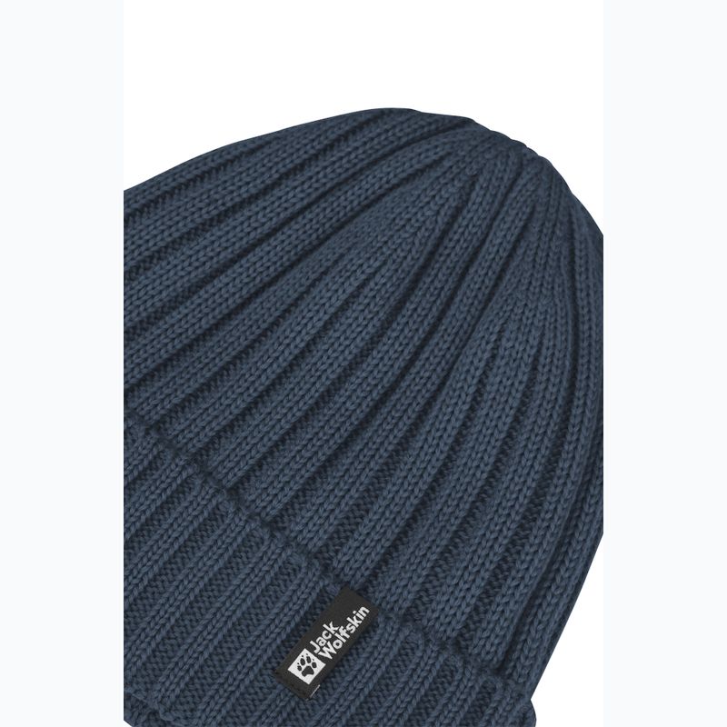 Căciulă de iarnă Jack Wolfskin Rib Knit midnight sky 3