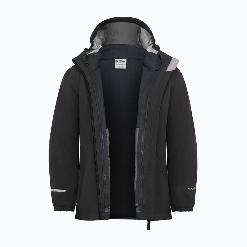 Geacă 3în1 pentru copii Jack Wolfskin Iceland 3IN1 black 4