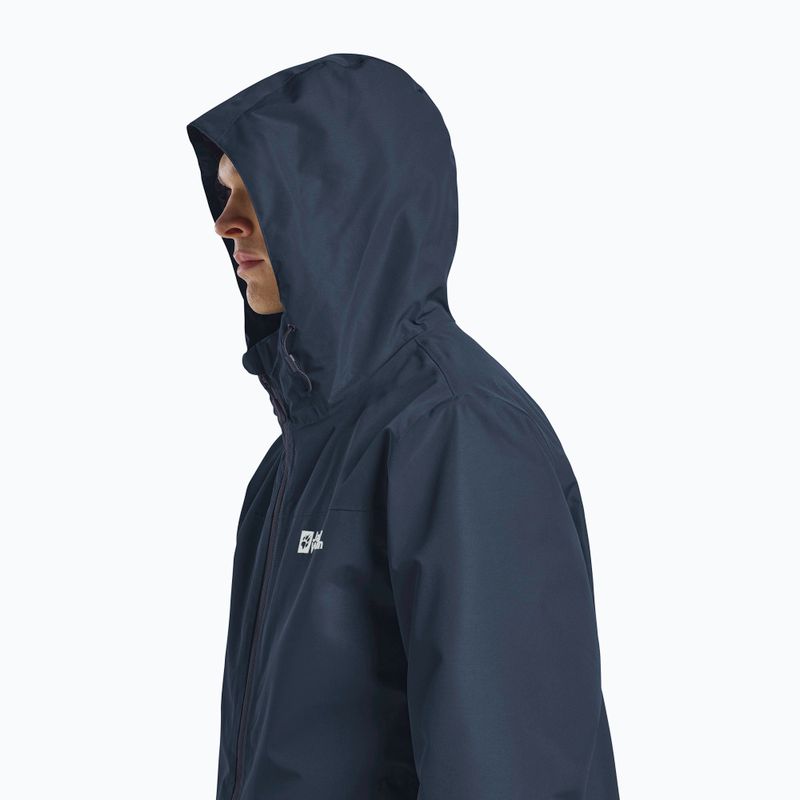 Geacă 3în1 pentru bărbați Jack Wolfskin Taubenberg 3In1 midnight sky 7