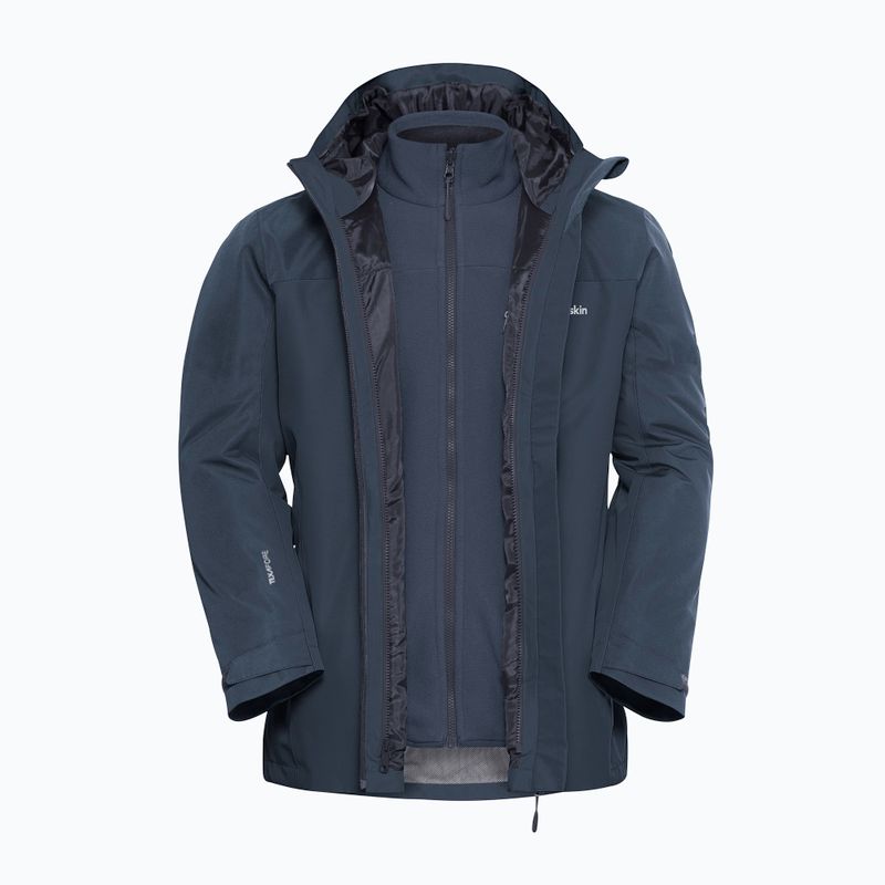 Geacă 3în1 pentru bărbați Jack Wolfskin Taubenberg 3In1 midnight sky 12