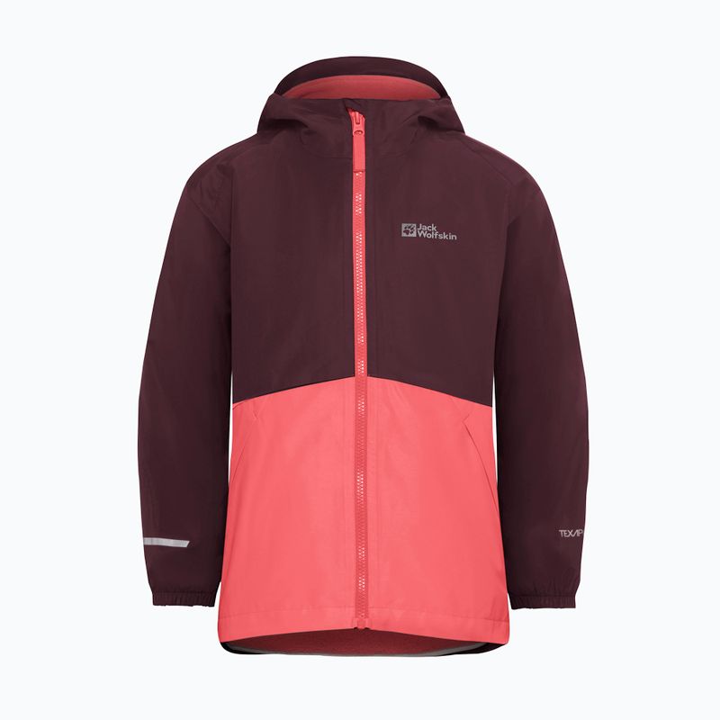 Geacă 3în1 pentru copii Jack Wolfskin Iceland 3IN1 sunset coral