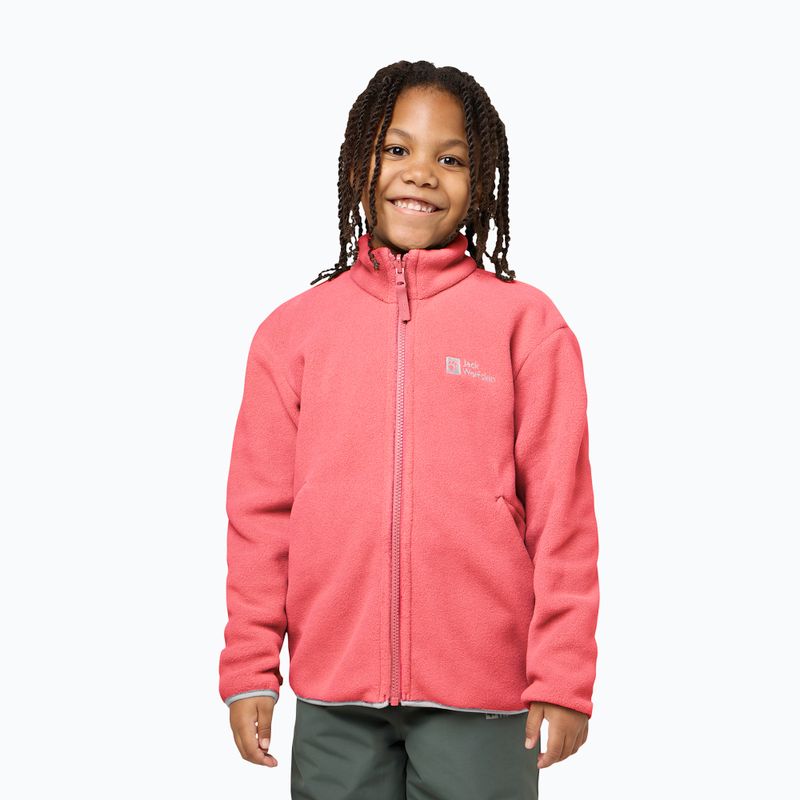 Geacă 3în1 pentru copii Jack Wolfskin Iceland 3IN1 sunset coral 10