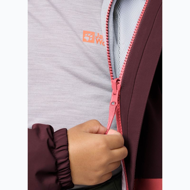 Geacă 3în1 pentru copii Jack Wolfskin Iceland 3IN1 sunset coral 12