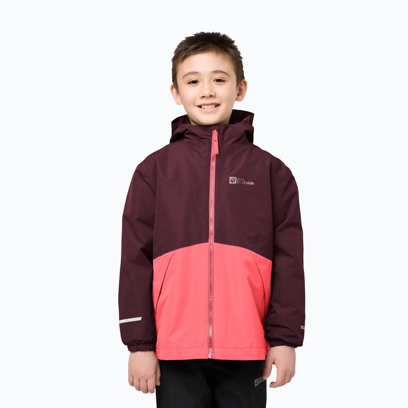 Geacă 3în1 pentru copii Jack Wolfskin Iceland 3IN1 sunset coral 13