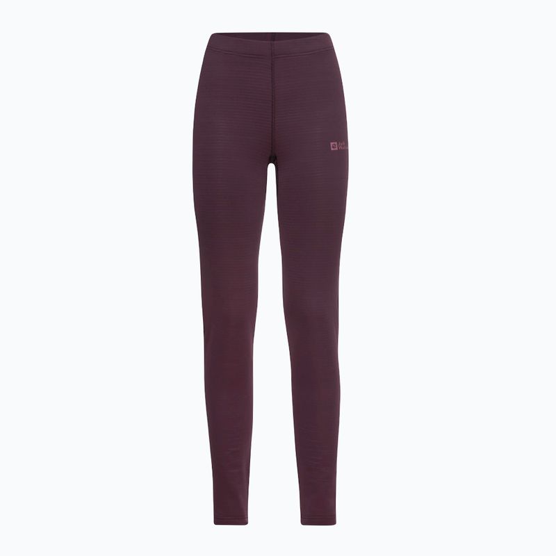 Pantaloni termoactivi pentru femei Jack Wolfskin Infinite Warm amaranth 3
