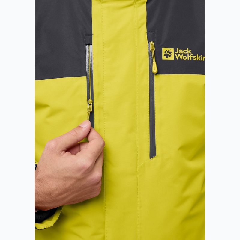Geacă 3în1 pentru bărbați Jack Wolfskin Jasper 3In1 chartreuse 14
