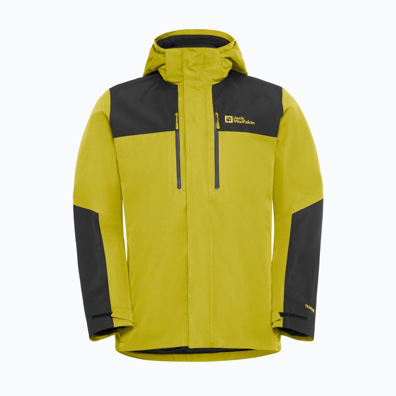 Geacă 3în1 pentru bărbați Jack Wolfskin Jasper 3In1 chartreuse 18