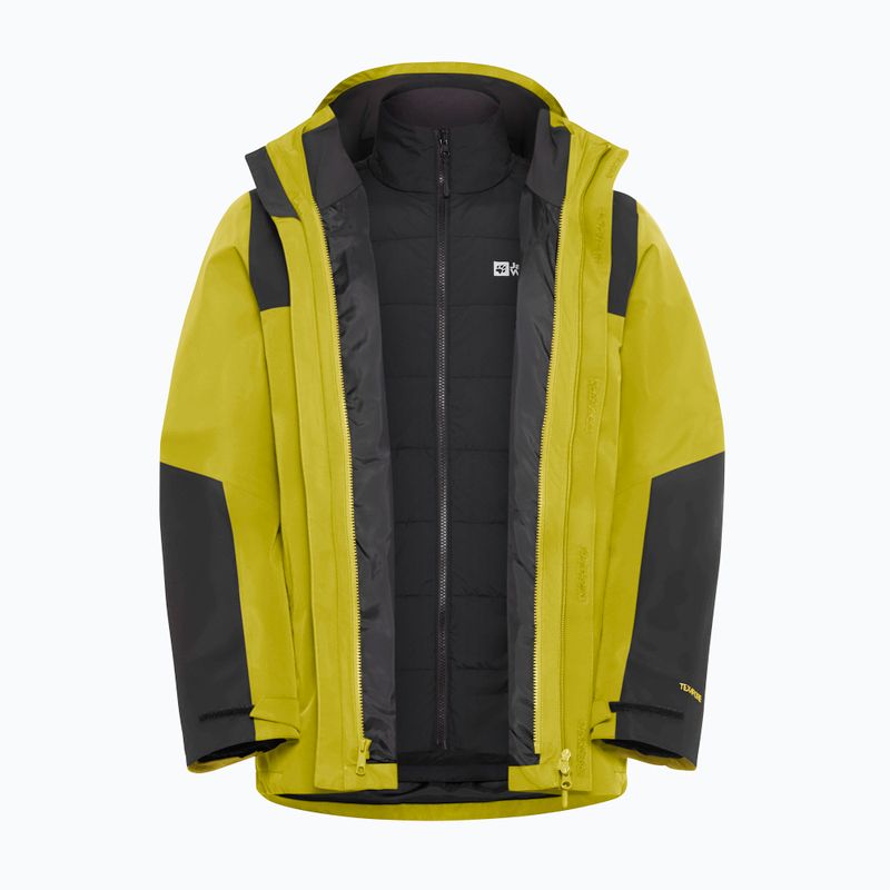 Geacă 3în1 pentru bărbați Jack Wolfskin Jasper 3In1 chartreuse 20
