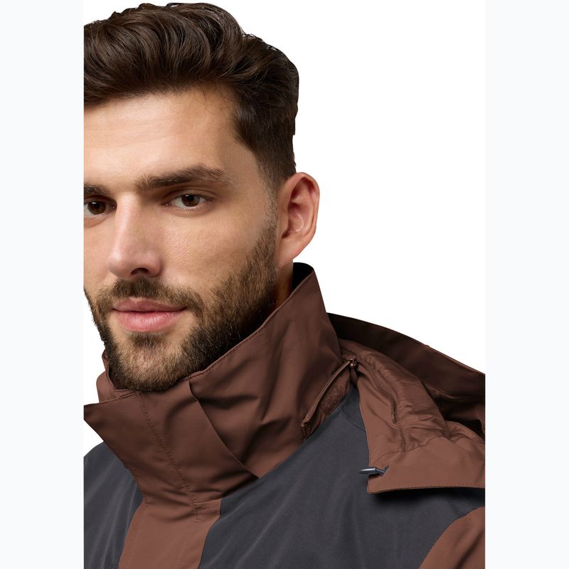 Geacă 3în1 pentru bărbați Jack Wolfskin Jasper 3In1 hot choc 9